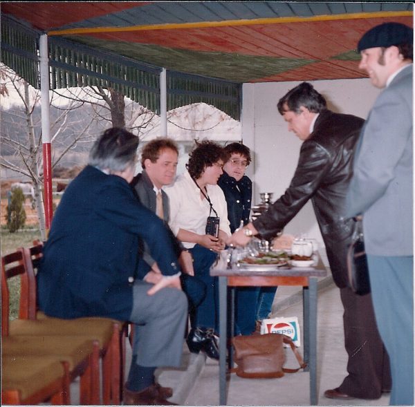 Michael Weinstein and Cindy Reich at the Tersk Stud in Russia. Credit Weinstein Archives