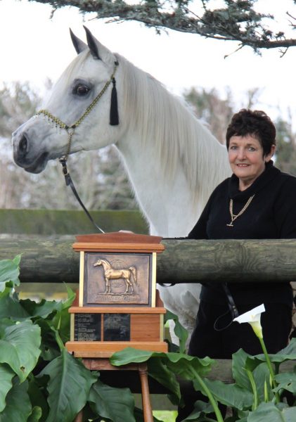 Rula and Bev with the WAHO Trophy